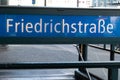 Friedrichstrasse U-Bahn station, Berlin, Germany Royalty Free Stock Photo